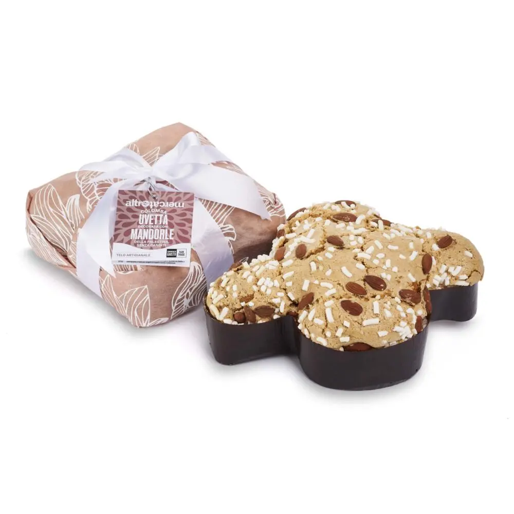 colomba pasquale Paloma con mandorle dalla Palestina e uvetta 750g