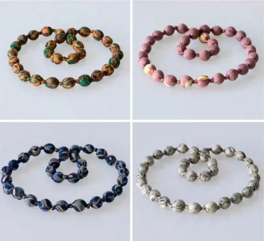 collana beads media sari