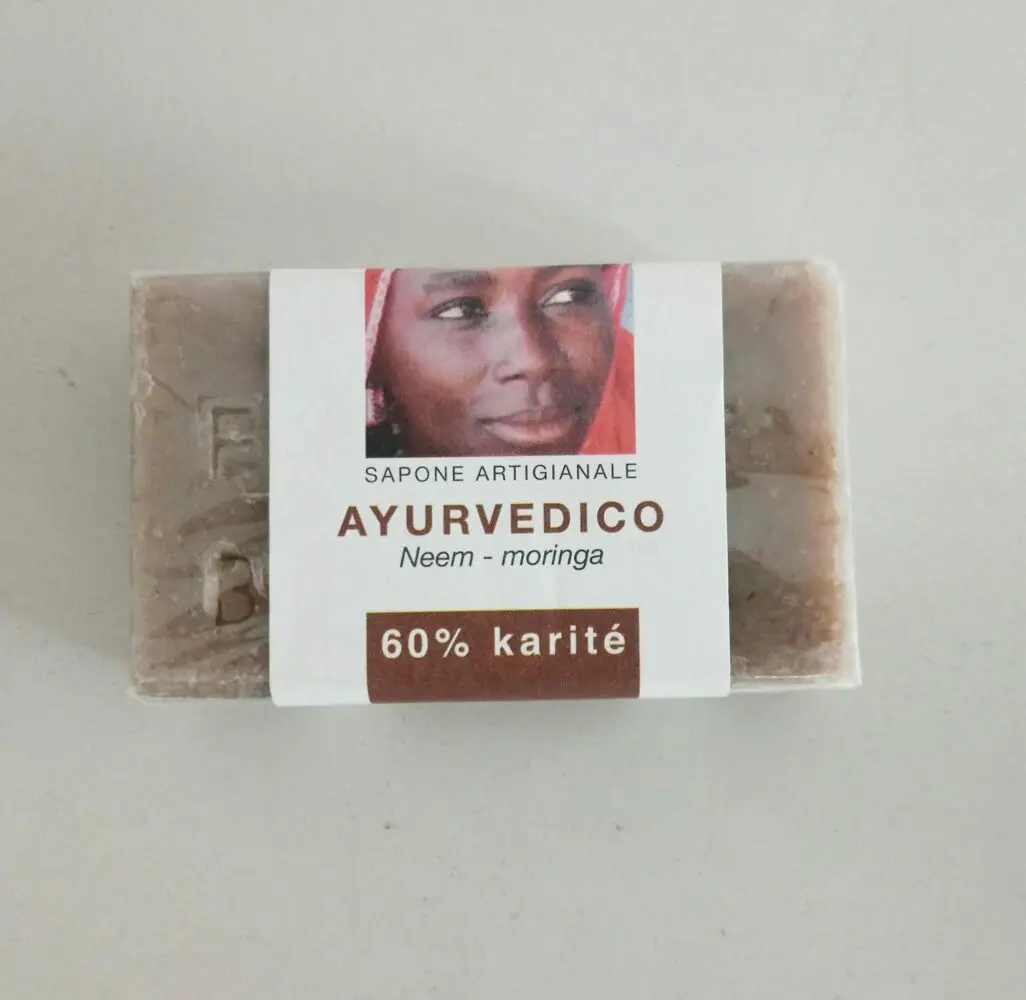 sapone karitè ayurvedico: neem e moringa