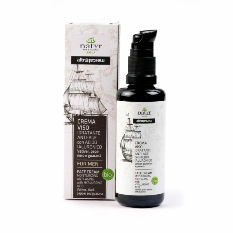 Crema viso Uomo - idratante & antiage -bio -50 ml