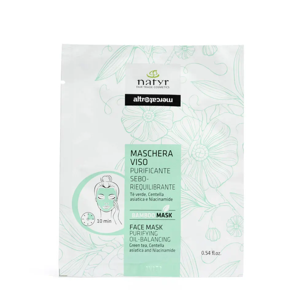 Maschera in tessuto purificante e sebo-riequilibrante